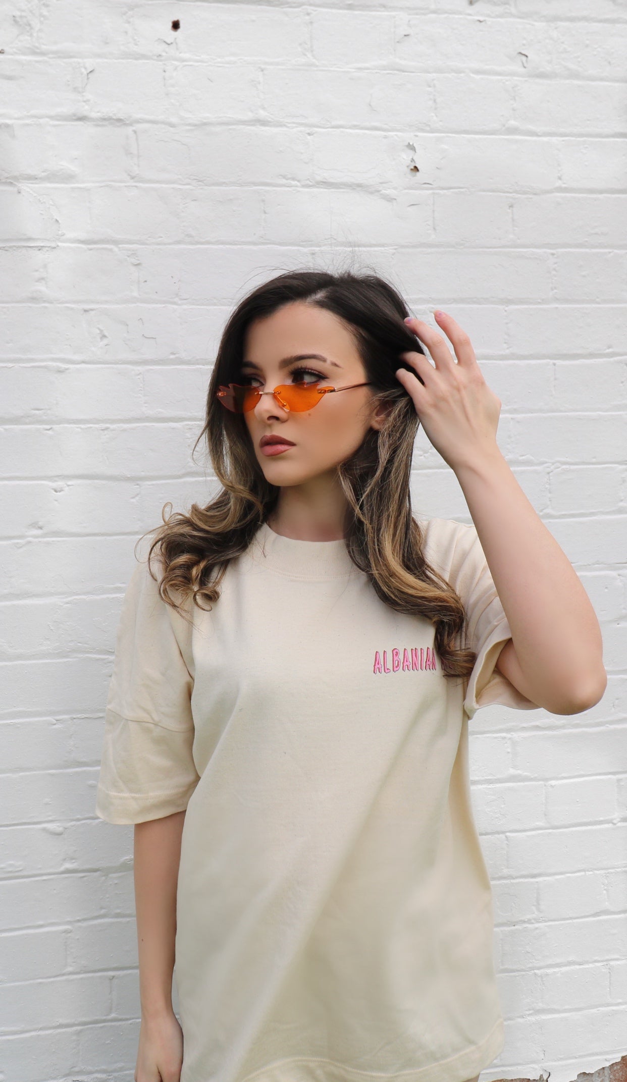 ALB/KSV Oversized Unisex T-shirt - Nude