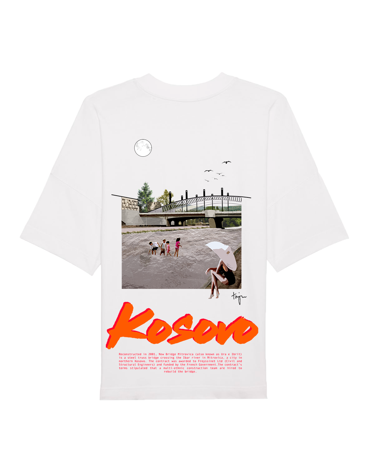 Mitrovica Organic Oversized Unisex T-Shirt