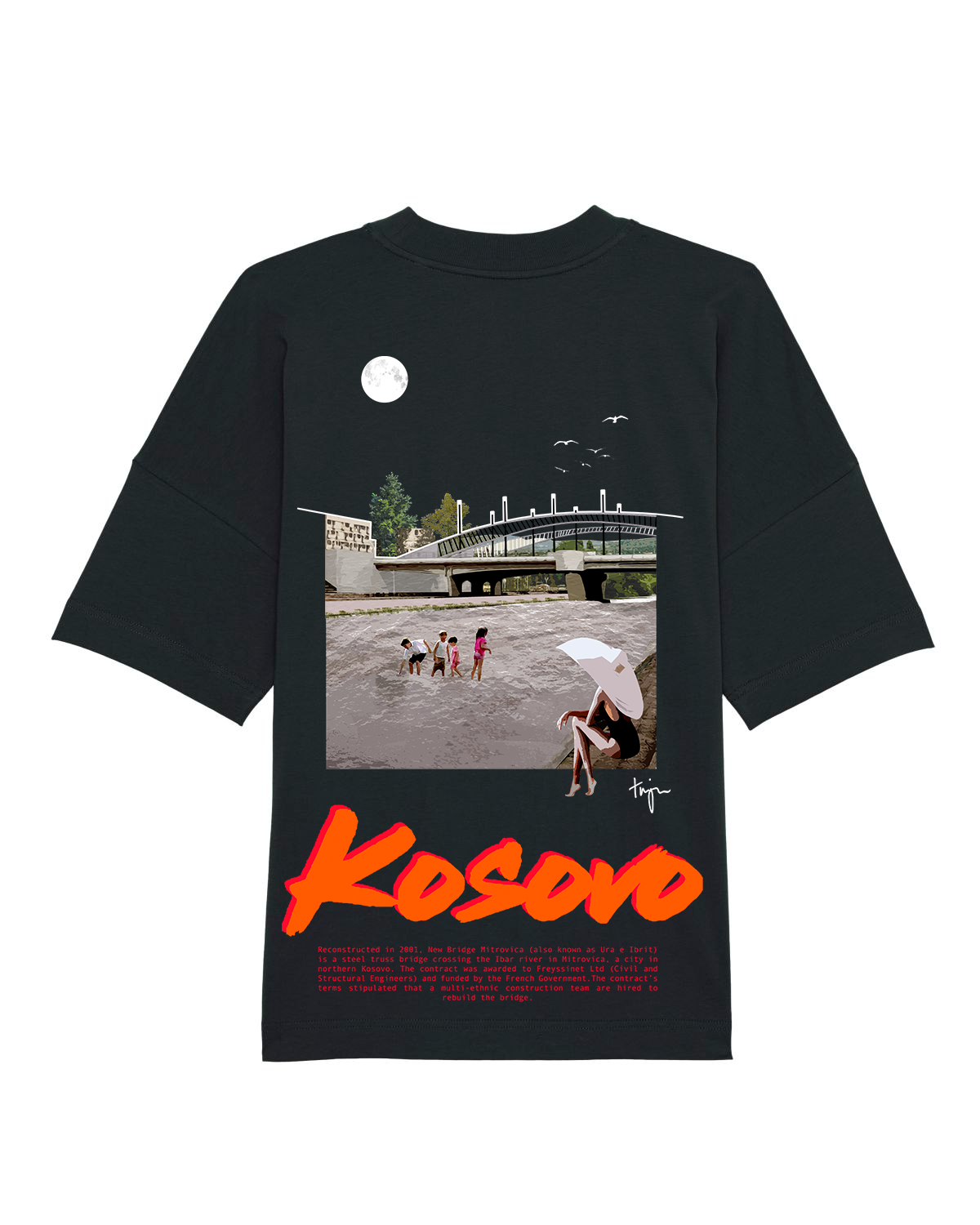 Mitrovica Organic Oversized Unisex T-Shirt